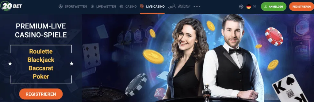 20bet Casino Live Dealer