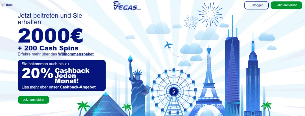 Bluvegas Casino Willkommenspaket