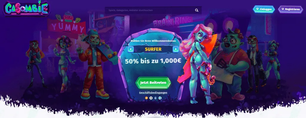 Casombie Casino Willkommenspaket