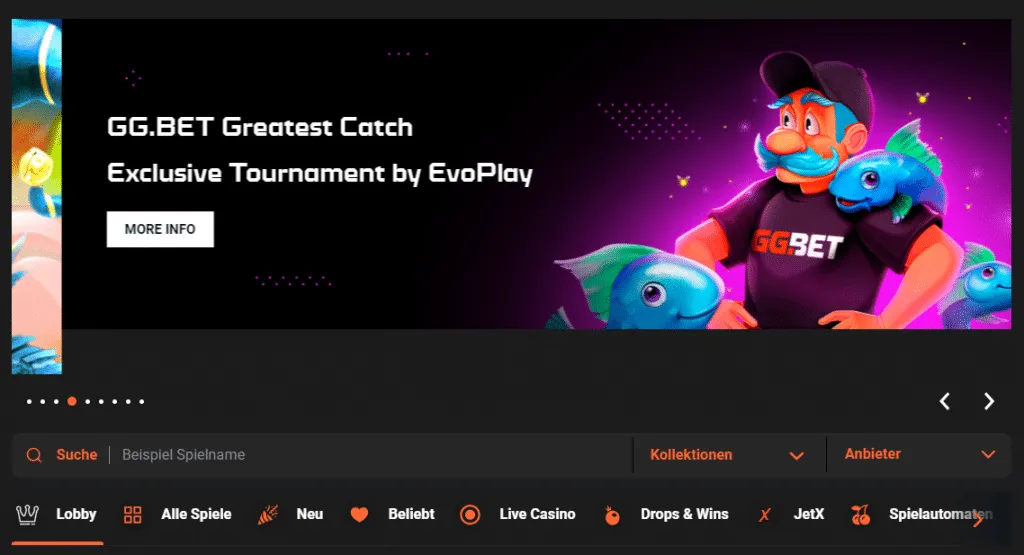 Ggbet Casino Lobby 1024X555