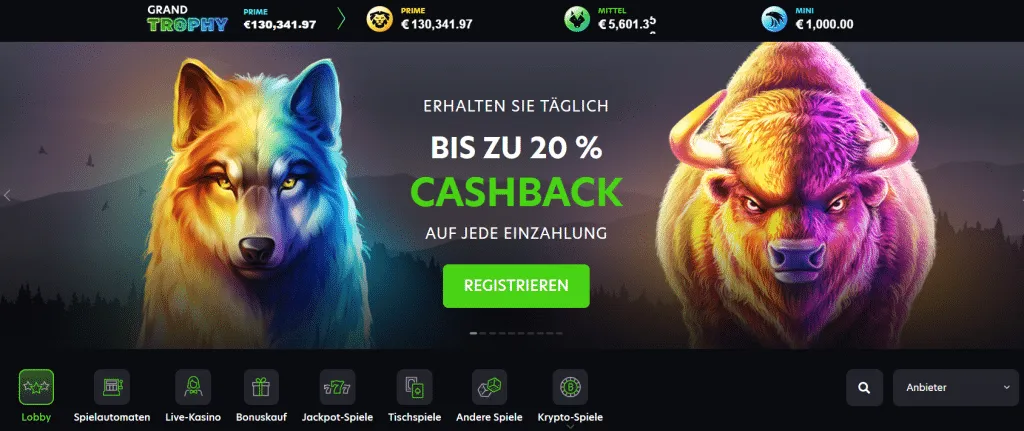 Neospin Casino Lobby 1024X431