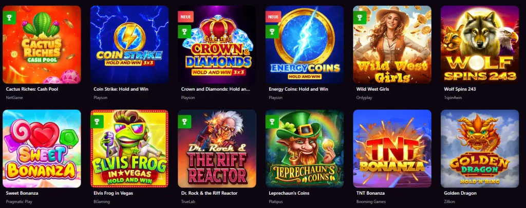 Zoome Casino Spielautomaten 1024X406