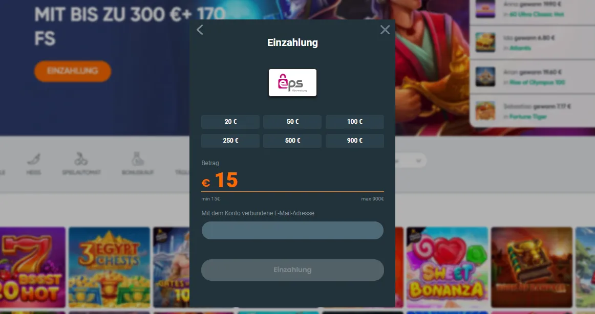 Online Casino Ivibet mit eps Einzahlung