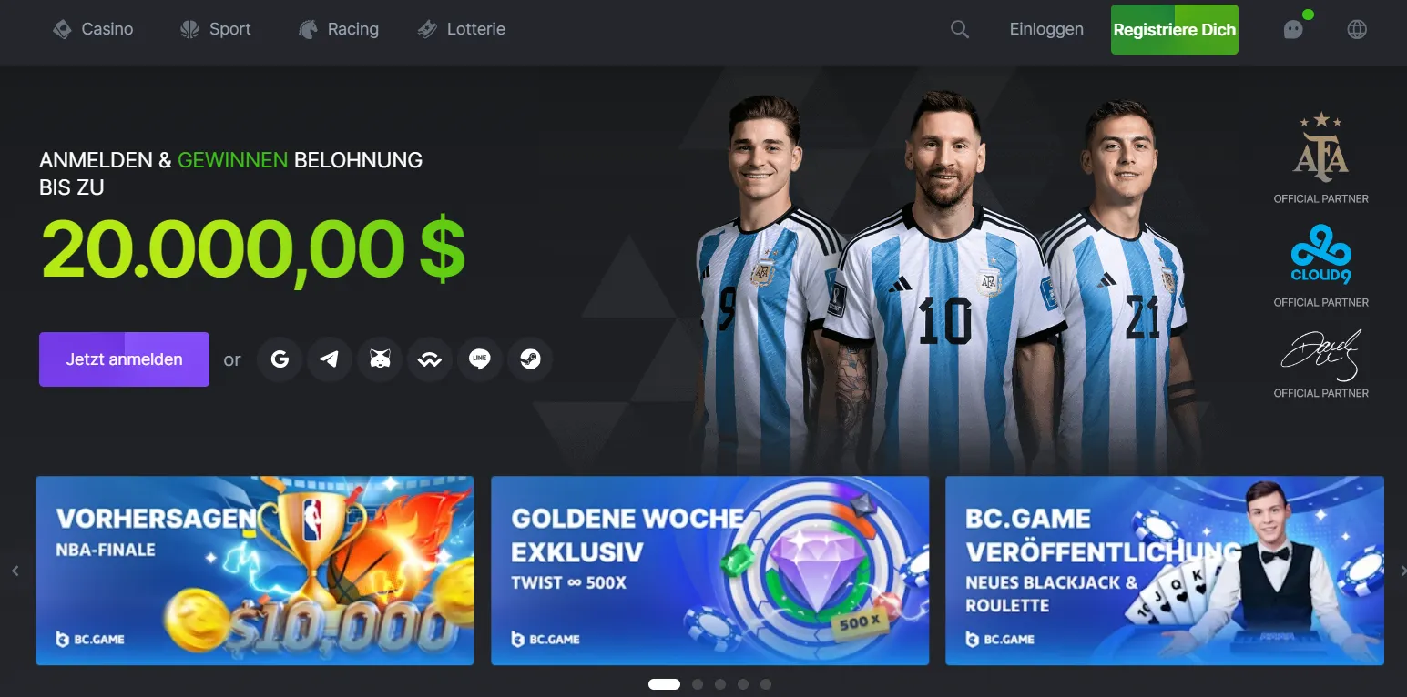 bc.game casino lobby