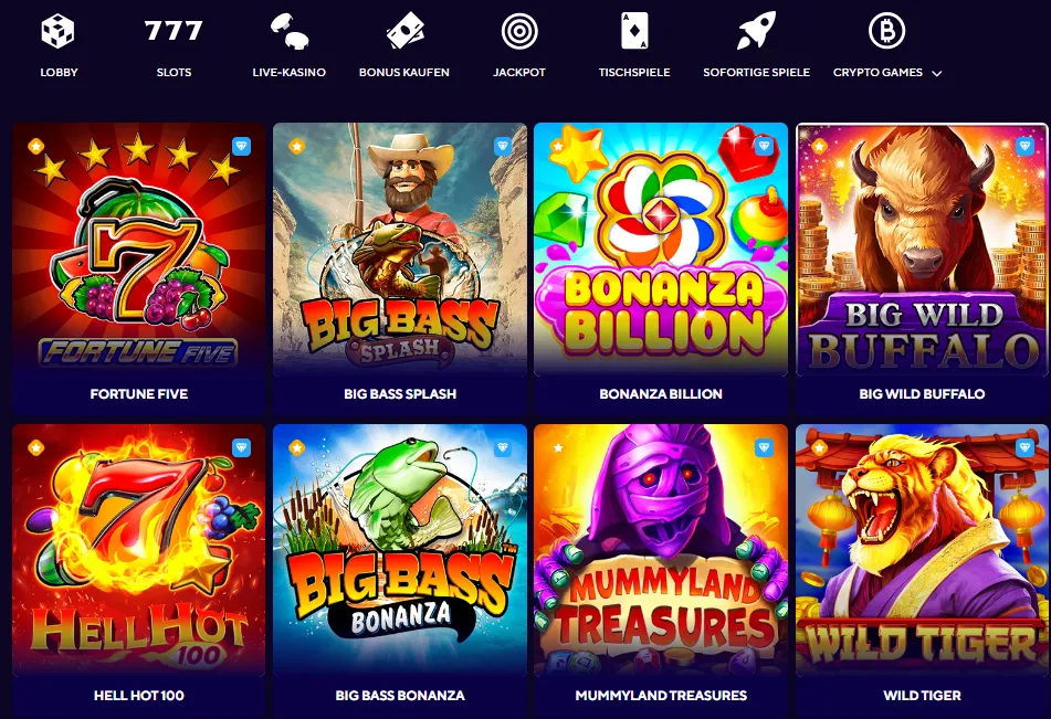 dazard casino top spiele