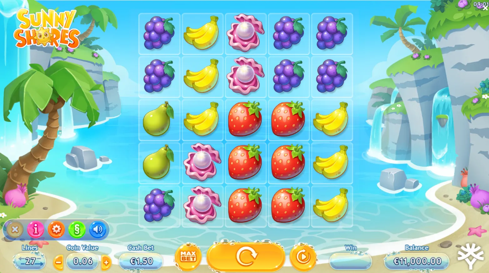 Sunny Shores Slot mit wenig Einsatz