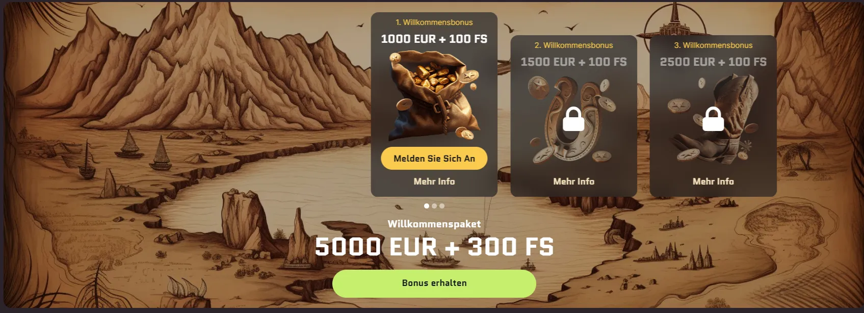 Wanted Win Casino Willkommensbonus