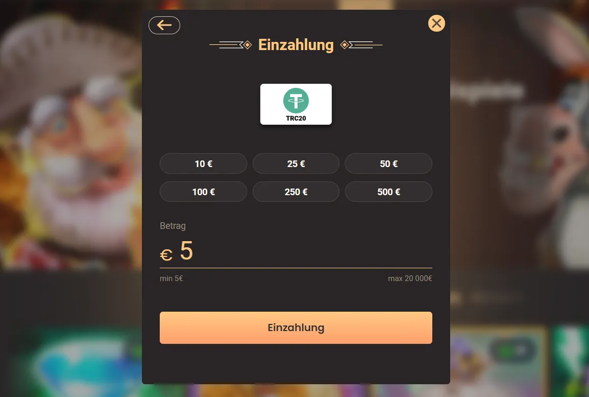 National Online Casino 5 Euro Einzahlung – Zahlungsmethode