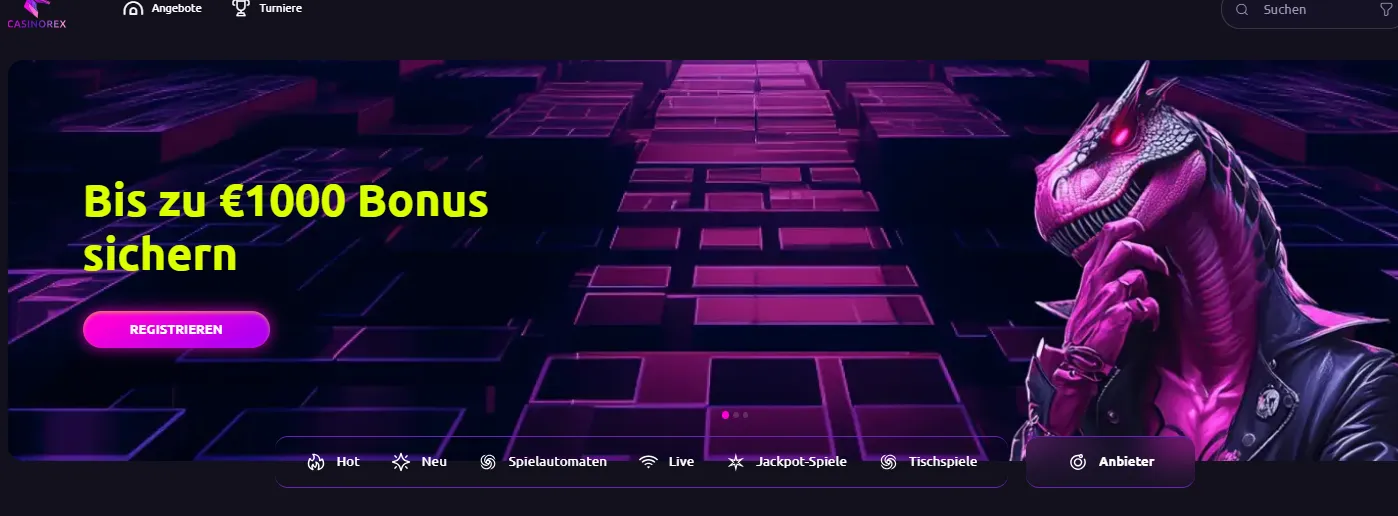casinorex Online Casino Sofortüberweisung